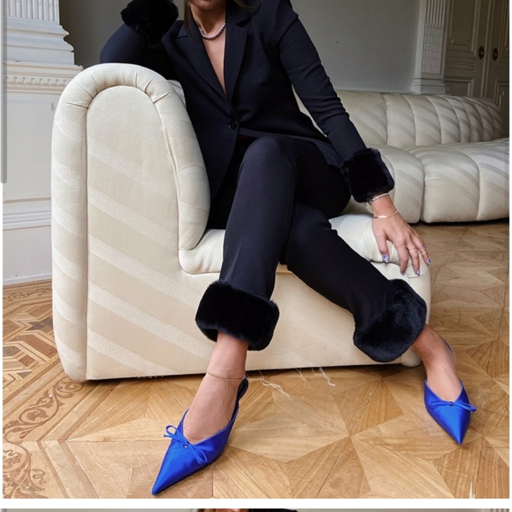 DANIELLE BERNSTEIN
Faux-Fur-Hem Trim Pants, Created for Macy's